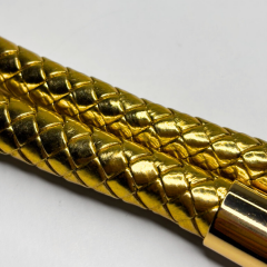 Yengeç Başlıklı Örme Fitil Sap Altın