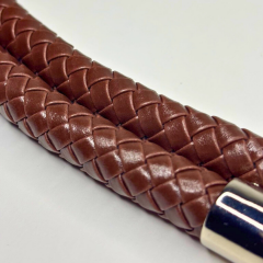 Yengeç Başlıklı Örme Fitil Sap Kahverengi