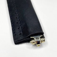 Yaylı Derili Çanta Bursu Siyah