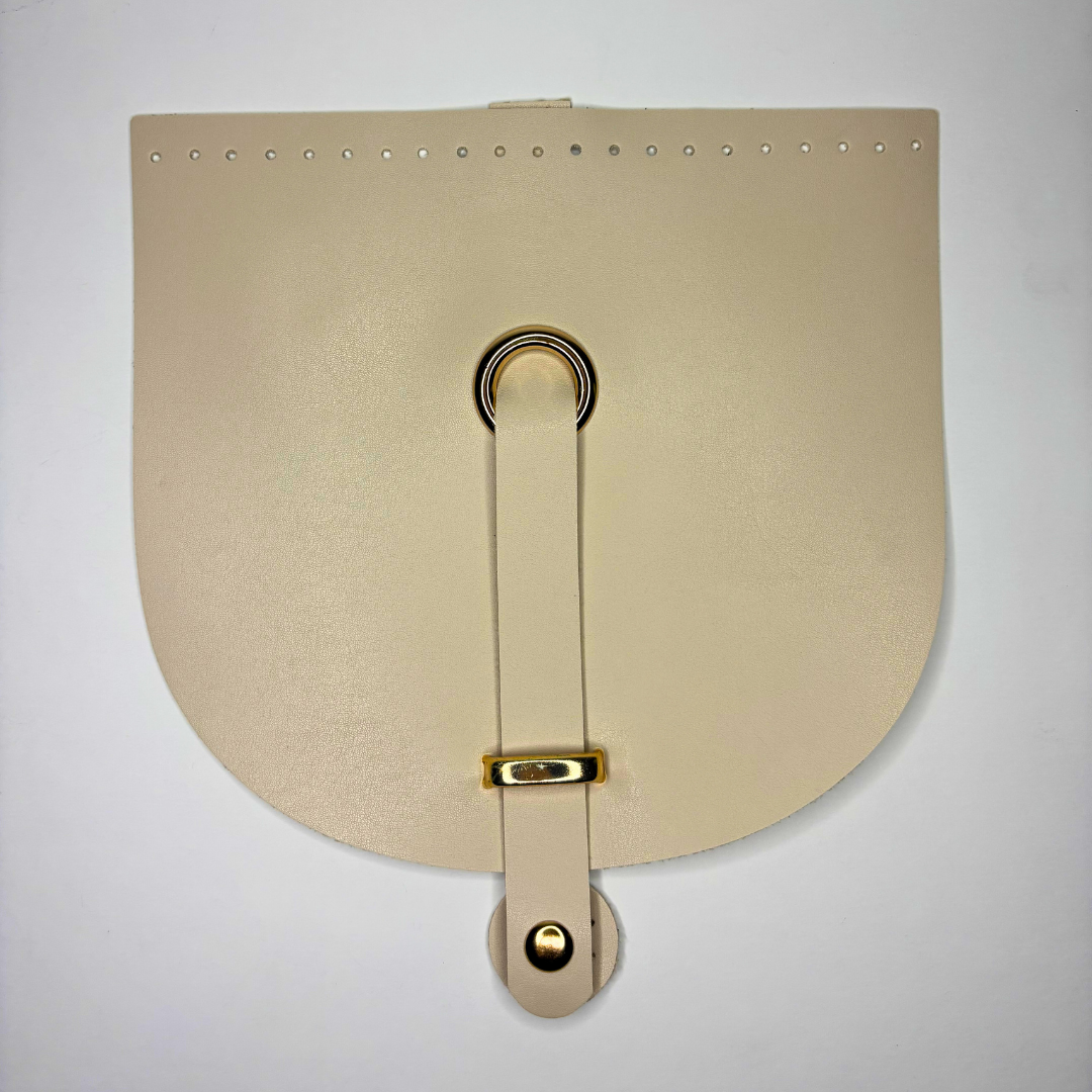 Oreo Model Deri Çanta Kapağı Krem